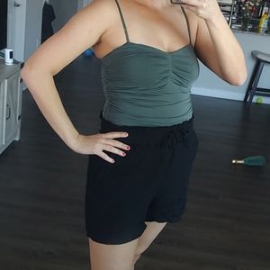 Army green body suit